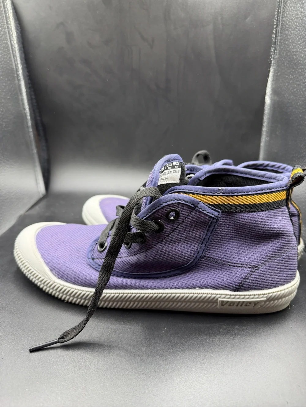 Valley Purple High-Top Canvas Sneakers